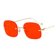 Load image into Gallery viewer, Rimless Vintage Sunglasses Women Men Retro Square Sun Glasses  Men Women  Brand Designer Shades Eyewear