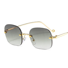 Load image into Gallery viewer, Rimless Vintage Sunglasses Women Men Retro Square Sun Glasses  Men Women  Brand Designer Shades Eyewear