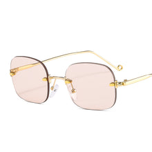 Load image into Gallery viewer, Rimless Vintage Sunglasses Women Men Retro Square Sun Glasses  Men Women  Brand Designer Shades Eyewear