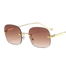 Load image into Gallery viewer, Rimless Vintage Sunglasses Women Men Retro Square Sun Glasses  Men Women  Brand Designer Shades Eyewear