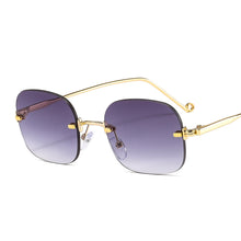 Load image into Gallery viewer, Rimless Vintage Sunglasses Women Men Retro Square Sun Glasses  Men Women  Brand Designer Shades Eyewear