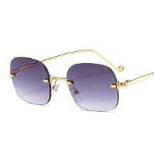 Load image into Gallery viewer, Rimless Vintage Sunglasses Women Men Retro Square Sun Glasses  Men Women  Brand Designer Shades Eyewear