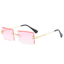 Load image into Gallery viewer, Rimless Vintage Sunglasses Women Rectangle Retro Sun Glasses Men Punk Eyeglasses Metal Shades Oculos Unisex Eyewear UV400