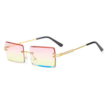 Load image into Gallery viewer, Rimless Vintage Sunglasses Women Rectangle Retro Sun Glasses Men Punk Eyeglasses Metal Shades Oculos Unisex Eyewear UV400