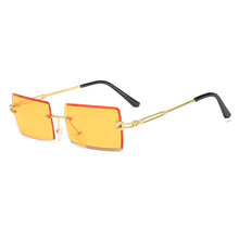 Load image into Gallery viewer, Rimless Vintage Sunglasses Women Rectangle Retro Sun Glasses Men Punk Eyeglasses Metal Shades Oculos Unisex Eyewear UV400