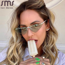 Load image into Gallery viewer, Rimless Women Sunglasses 2023 Cat Eye Sun Glasses Female  Brand Designer Vintage Sunglasses  Gafas De Sol