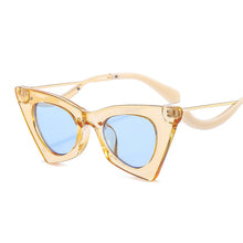 Load image into Gallery viewer, Rimless Women Sunglasses 2023 Cat Eye Sun Glasses Female  Brand Designer Vintage Sunglasses  Gafas De Sol
