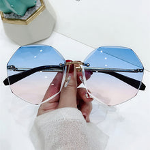 Load image into Gallery viewer, Rimless Women&#39;s Sunglasses Gradient Lenses Sun glasses Lady Vintage Alloy Legs Classic Designer Shades UV400