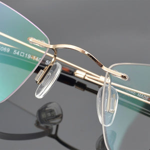 Rimless glasses frame women eyeglasses myopia spectacle frames goggle Brand computer prescription eye glasses frames for women