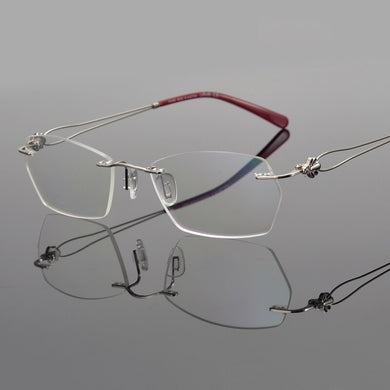 Rimless glasses frame women eyeglasses myopia spectacle frames goggle Brand computer prescription eye glasses frames for women