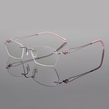 Load image into Gallery viewer, Rimless glasses frame women eyeglasses myopia spectacle frames goggle Brand computer prescription eye glasses frames for women