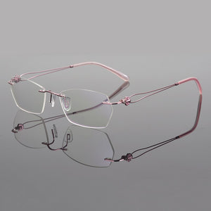 Rimless glasses frame women eyeglasses myopia spectacle frames goggle Brand computer prescription eye glasses frames for women
