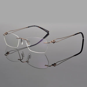 Rimless glasses frame women eyeglasses myopia spectacle frames goggle Brand computer prescription eye glasses frames for women