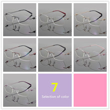 Load image into Gallery viewer, Rimless glasses frame women eyeglasses myopia spectacle frames goggle Brand computer prescription eye glasses frames for women