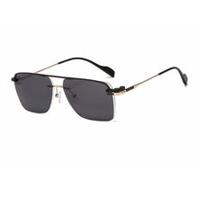 Load image into Gallery viewer, Rimless metal clip on aviation sunglasses big size optical eyeglasses frame with polarized sun glasses lenses 33093