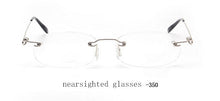 Load image into Gallery viewer, Rimless metal frame Nearsighted glass Ultralight Boxed Shortsighted Myopia glasses Women Men -1.0 -1.5 -2 -2.5 -3 -3.5 -4