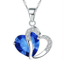 Load image into Gallery viewer, 2018 Sell like Hot Cakes 6 colors Top Class lady Fashion Heart Pendant Necklace Crystal jewelry New Girls Women Jewelry
