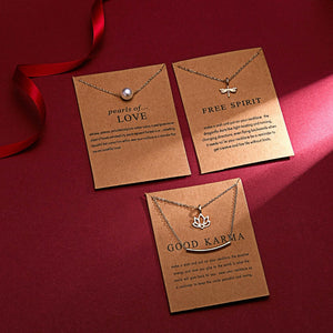 Butterfly Elephant Pearl Of Love Gold-color Pendant Necklaces Clavicle Chains Necklace Fashion Necklace Women Jewelry