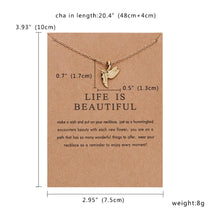 Carica l&#39;immagine nel visualizzatore di Gallery, Butterfly Elephant Pearl Of Love Gold-color Pendant Necklaces Clavicle Chains Necklace Fashion Necklace Women Jewelry