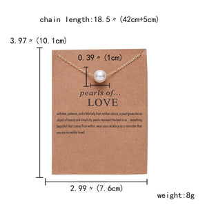 Butterfly Elephant Pearl Of Love Gold-color Pendant Necklaces Clavicle Chains Necklace Fashion Necklace Women Jewelry
