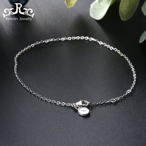 Genuine 925 Sterling Silver Bracelet Women Silver Color Luxury Chain & Link Bracelets Girls Wedding Party Jewelry TSB29