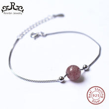 Load image into Gallery viewer, Real 925 Sterling Silver Women Charm Bracelets Three Colos Quartz Silver Female Party Bracelet Anniversary Fine Jewelry