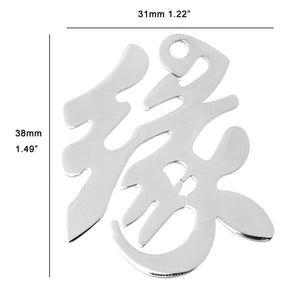 Chinese love letter collier femme necklace love feeling symb charm kolye stainless steel long Necklaces jewelry gift