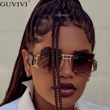 Load image into Gallery viewer, Rivet Vintage Sunglasses Women  Sunglasses Men Big Frame Retro Sun Glasses Super Star Eyewear For Female