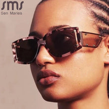 Load image into Gallery viewer, Rivet Vintage Sunglasses Women Men 2023 Small Frames Eyeglasses Steampunk Punk Sunglasses Men Retro Eyewear UV400