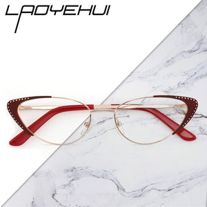 Rivet Women's Medical Eyeglasses With Frame For Women Round Decorative Glasses Female Prescription Glasses Ladies Eyewear Brand