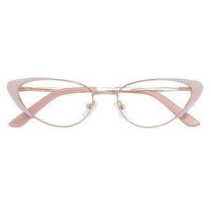 Rivet Women's Medical Eyeglasses With Frame For Women Round Decorative Glasses Female Prescription Glasses Ladies Eyewear Brand