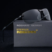 Load image into Gallery viewer, RoShari A52 Discolored sunglasses men polarized  Photochromic Professional driving Sun Glasses gafas de sol hombre