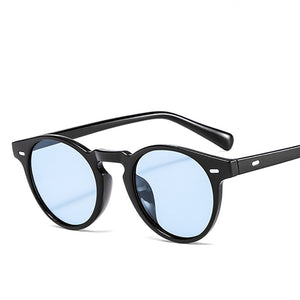 Robert Downey Sunglasses Acetate Retro classic round Sun Glasses unisex Summer  Vintage Glasses Red yellow blue purple