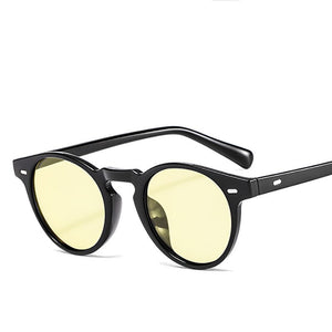 Robert Downey Sunglasses Acetate Retro classic round Sun Glasses unisex Summer Vintage Glasses Red yellow blue purple