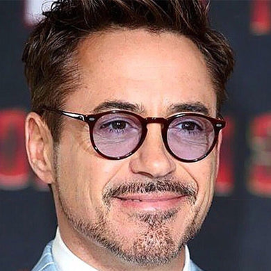 Robert Downey Sunglasses Acetate Retro classic round Sun Glasses unisex Summer Vintage Glasses Red yellow blue purple