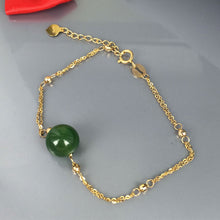 Load image into Gallery viewer, High Quality Simple Pearl Charm Bracelets For Women 18K Gold Jade Design Fashion Jewelry New Birthd Gift