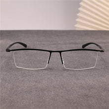 Carica l&#39;immagine nel visualizzatore di Gallery, Rockjoy Oversized Eyeglasses Frames Men 160mm Wide Glasses Male Spectacles Semi Rimless Eyewear Plain Lens