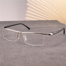Carica l&#39;immagine nel visualizzatore di Gallery, Rockjoy Oversized Eyeglasses Frames Men 160mm Wide Glasses Male Spectacles Semi Rimless Eyewear Plain Lens