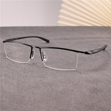 Carica l&#39;immagine nel visualizzatore di Gallery, Rockjoy Oversized Eyeglasses Frames Men 160mm Wide Glasses Male Spectacles Semi Rimless Eyewear Plain Lens