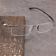 Carica l&#39;immagine nel visualizzatore di Gallery, Rockjoy Oversized Eyeglasses Frames Men 160mm Wide Glasses Male Spectacles Semi Rimless Eyewear Plain Lens