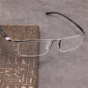 Rockjoy Oversized Eyeglasses Frames Men 160mm Wide Glasses Male Spectacles Semi Rimless Eyewear Plain Lens