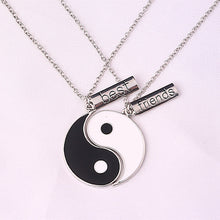 Load image into Gallery viewer, Romantic Eight Diagrams Tai Chi Black and White best friends pendant necklace BFF yin yang necklace friends top jewelry