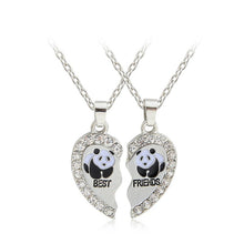 Load image into Gallery viewer, Romantic Eight Diagrams Tai Chi Black and White best friends pendant necklace BFF yin yang necklace friends top jewelry
