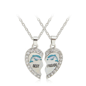 Romantic Eight Diagrams Tai Chi Black and White best friends pendant necklace BFF yin yang necklace friends top jewelry