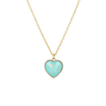 Load image into Gallery viewer, Romantic Sweet Cute Colorful Heart Shape Pendant Link Chain Necklaces for Women And Girls Wedding Engagement Accessories Jewelry