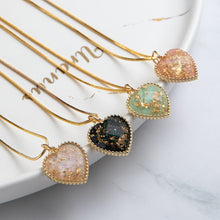 Load image into Gallery viewer, Romantic Sweet Cute Colorful Heart Shape Pendant Link Chain Necklaces for Women And Girls Wedding Engagement Accessories Jewelry