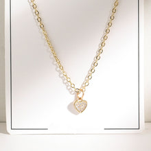 Load image into Gallery viewer, Romantic Sweet Cute Colorful Heart Shape Pendant Link Chain Necklaces for Women And Girls Wedding Engagement Accessories Jewelry