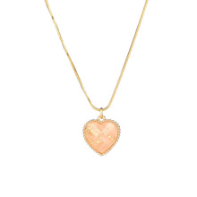 Load image into Gallery viewer, Romantic Sweet Cute Colorful Heart Shape Pendant Link Chain Necklaces for Women And Girls Wedding Engagement Accessories Jewelry