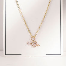 Load image into Gallery viewer, Romantic Sweet Cute Colorful Heart Shape Pendant Link Chain Necklaces for Women And Girls Wedding Engagement Accessories Jewelry