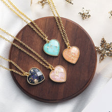 Load image into Gallery viewer, Romantic Sweet Cute Colorful Heart Shape Pendant Link Chain Necklaces for Women And Girls Wedding Engagement Accessories Jewelry